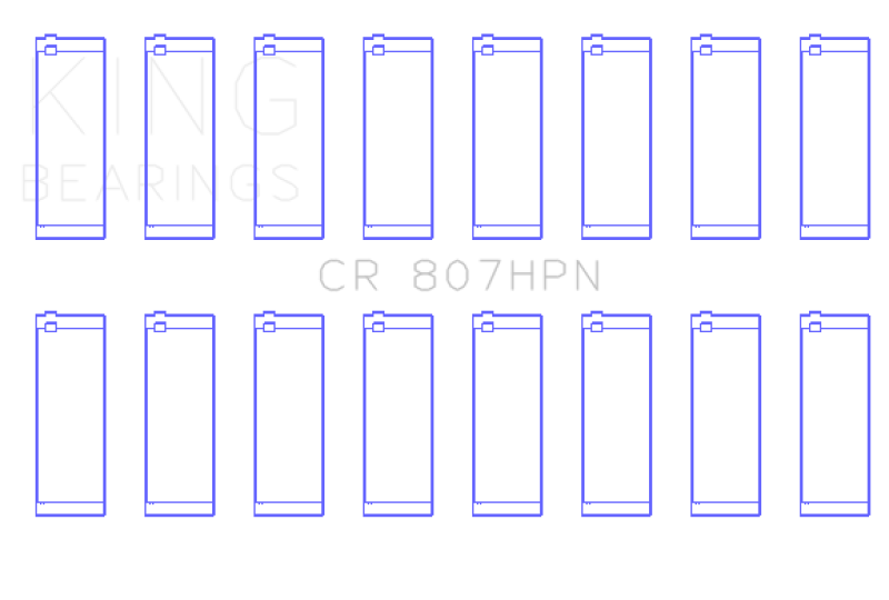 King Chevy LS1 / LS6 / LS3 (Size STDX) Performance Rod Bearing Set - CR807HPNSTDX