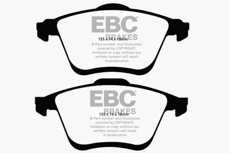 EBC 06-09 Mazda 6 2.3 Turbo (Mazdaspeed) Yellowstuff Front Brake Pads - DP41773R