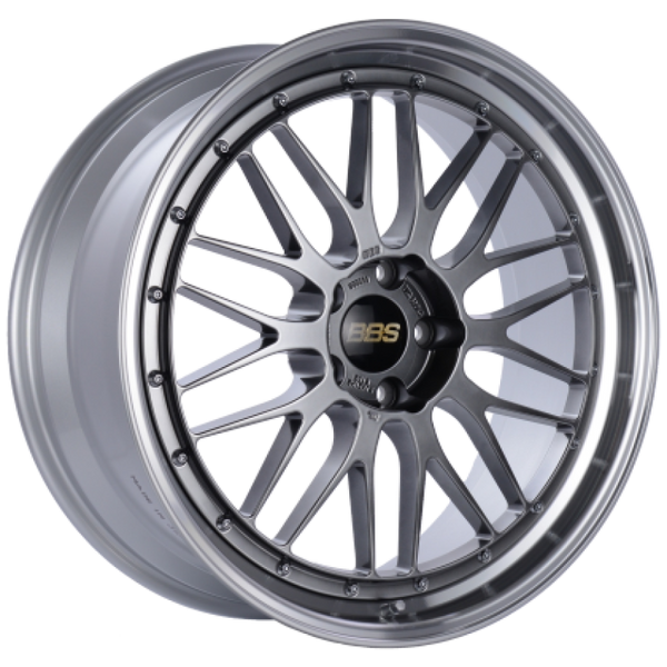 BBS LM 18x8.5 5x114.3 ET38 Diamond Black Center Diamond Cut Lip Wheel - 82mm PFS Required - LM114HDBPK by BBS