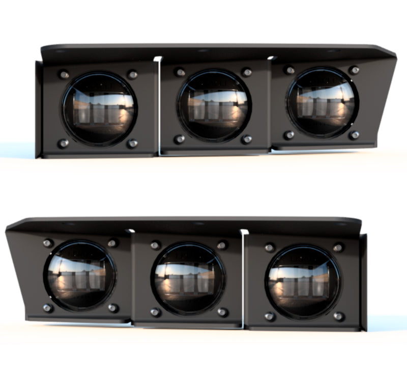 ORACLE Lighting 21-22 Ford Bronco Triple LED Fog Light Kit for Steel Bumper - White SEE WARRANTY - 5890-001