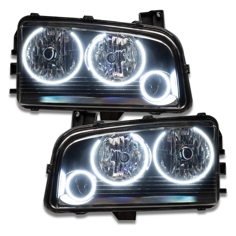 Oracle 05-10 Dodge Charger SMD HL (Non-HID) - Triple Halo - White SEE WARRANTY - 8197-001