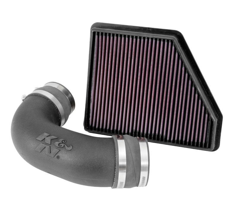 K&N FIPK 10-14 Chevy Camaro V6 3.6L Performance Intake Kit - 57-3075 for 2010-2014 Chevrolet Camaro - front view
