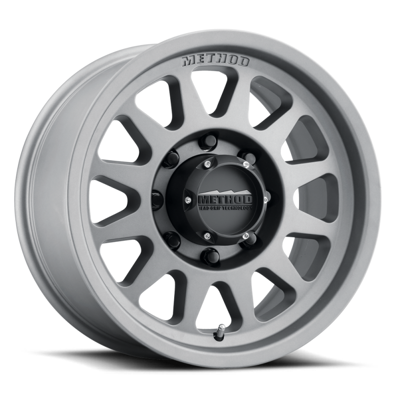 Method MR704 HD 17x9 18mm Offset 8x170 130.81mm CB Titanium Wheel - MR70479087818H