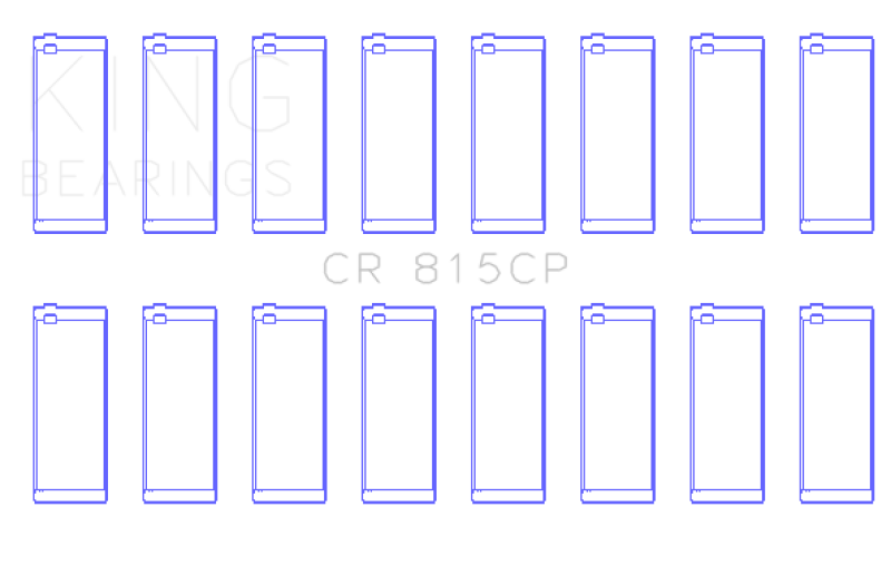 King GM 287, 316, 347, 370,400, 421, 428, 455 Connecting Rod Bearing Set - CR815CP