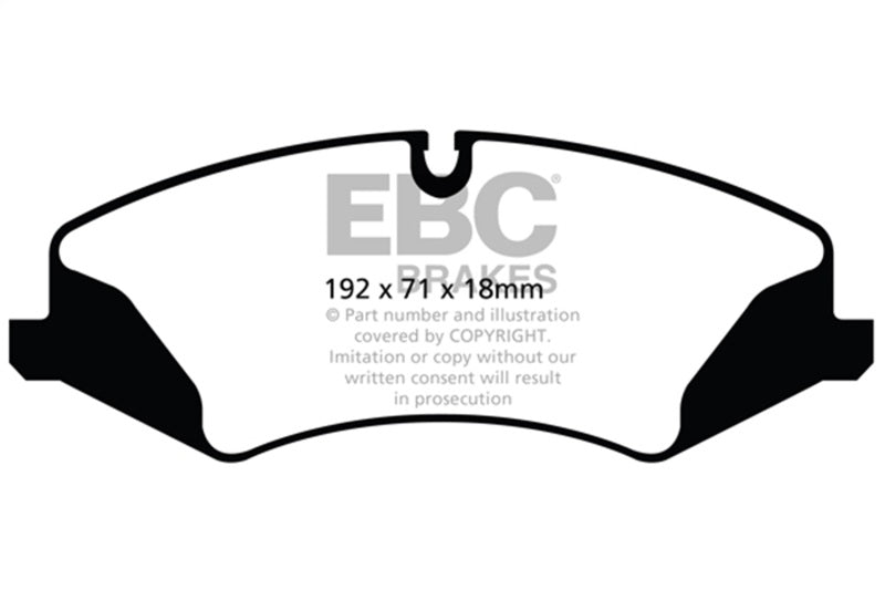 EBC 14+ Land Rover LR4 3.0 Supercharged Greenstuff Front Brake Pads - DP62123