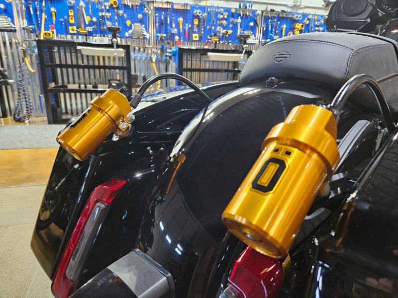 Ohlins 14-25 Harley FL Touring STX 36 Twin Blackline 12in Stiffer Spring Shocks - HD 778S2