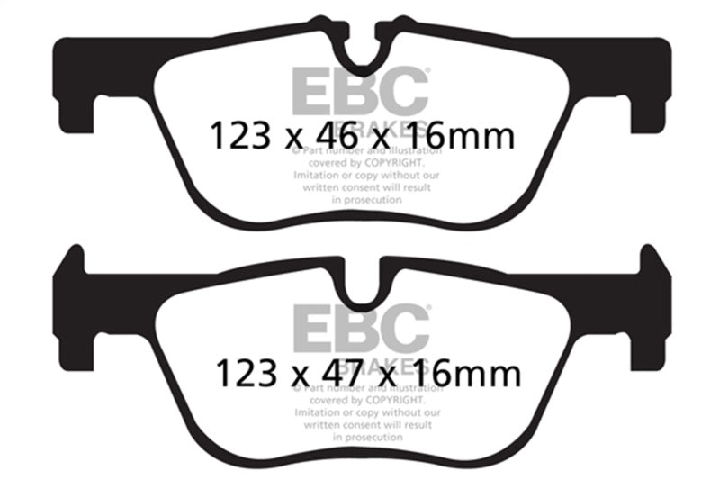 EBC 14+ BMW 228 Coupe 2.0 Turbo ATE calipers Greenstuff Rear Brake Pads - DP22132