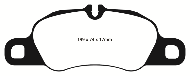 EBC 09-12 Porsche 911 (997) (Cast Iron Rotor only) 3.6 Carrera 2 Redstuff Front Brake Pads - DP32057C