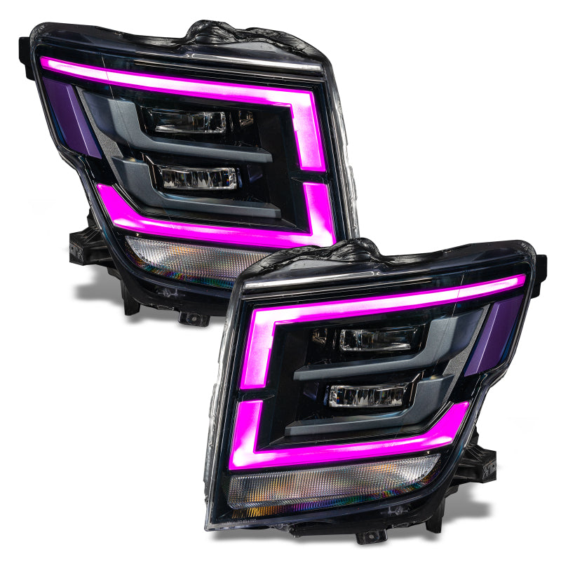 Oracle 21-22 Nissan Titan RGB+W Headlight DRL Upgrade - ColorSHIFT w/ Simple Controller SEE WARRANTY - 1463-504