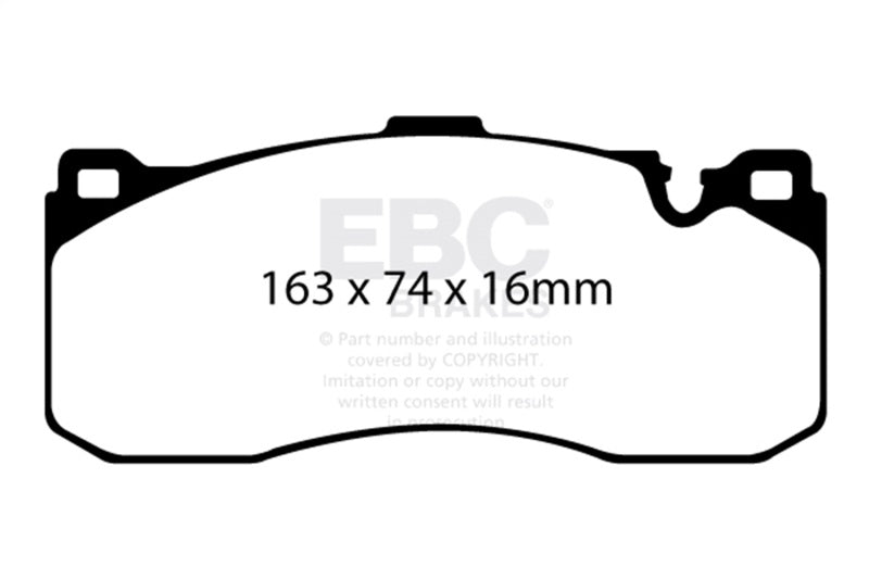 EBC 08-10 BMW 135 3.0 Twin Turbo Yellowstuff Front Brake Pads - DP41995R