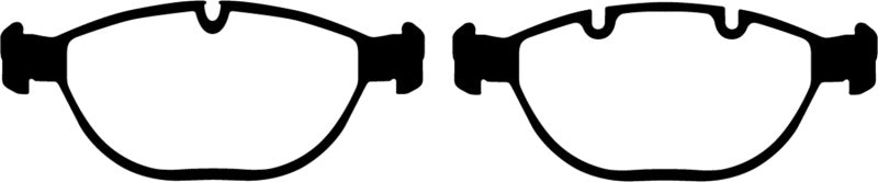EBC 02-04 BMW X5 4.6 Redstuff Front Brake Pads - DP31472C for 2002-2006 BMW X5 - detail view