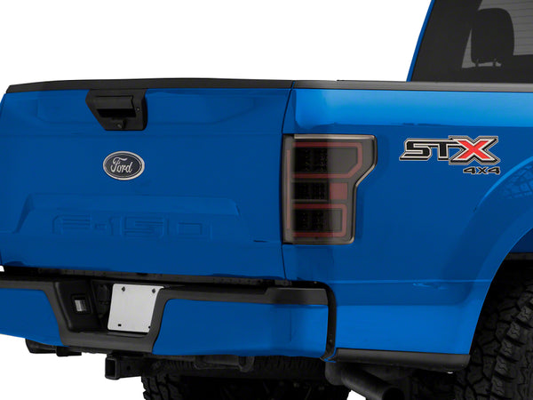 Raxiom 18-20 Ford F-150 Axial Series LED Tail Lights w/ SEQL Turn Signals- Blk Housing (Clear Lens) - T548144 for 2018-2020 F