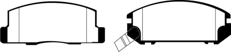 EBC 99-02 Toyota MR2 1.8 Yellowstuff Rear Brake Pads - DP41107R