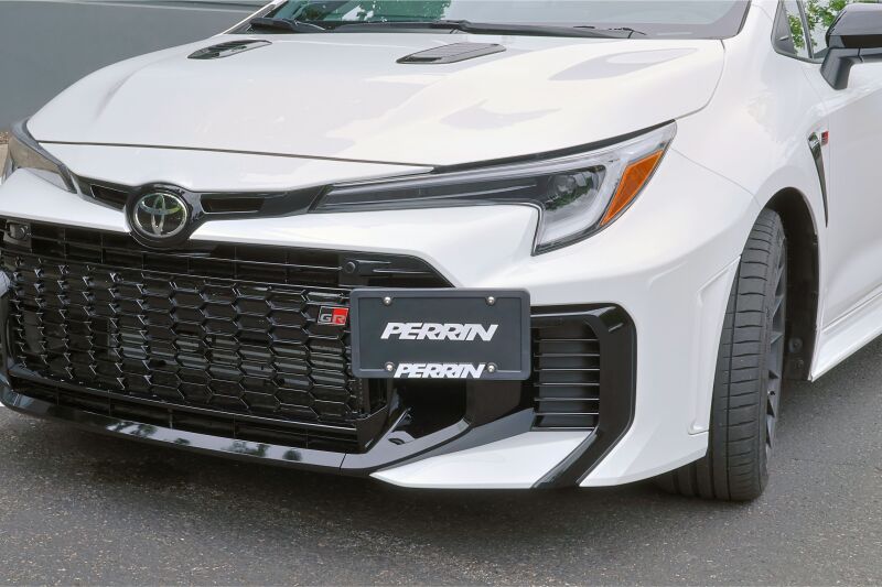 PERRIN 23-24 Toyota GR Corolla License Plate Relocation Kit - PTP-BDY-201 by Perrin Performance - side view