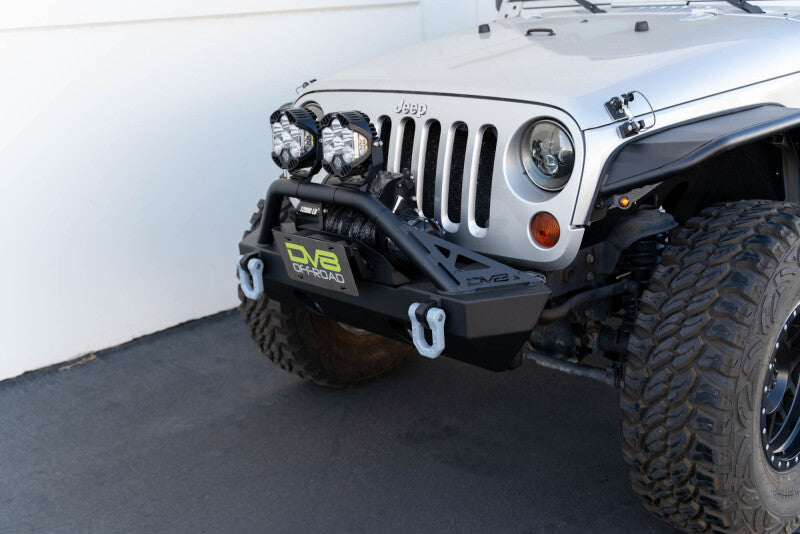 DV8 Offroad Fairlead Mounted Flip-Up License Plate Bracket - LPBM-02