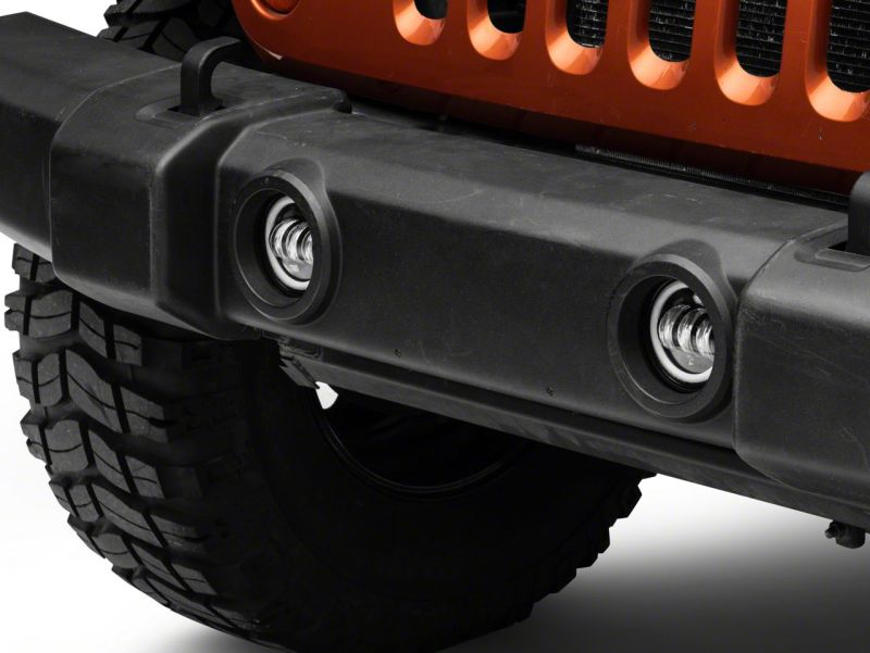 Raxiom 07-23 Jeep Wrangler JK &amp; JL Axial Series Halo LED Fog Lights- Amber - J130812