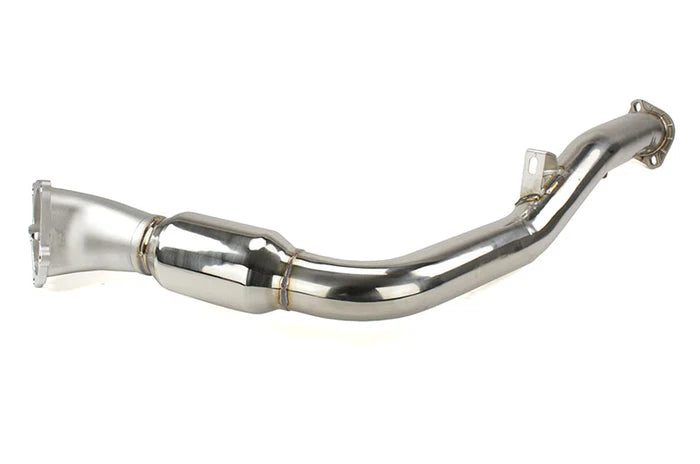 Invidia 02-07 WRX/STi Polished Divorced Waste Gate Downpipe with High Flow Cat - HS05SW1DPC
