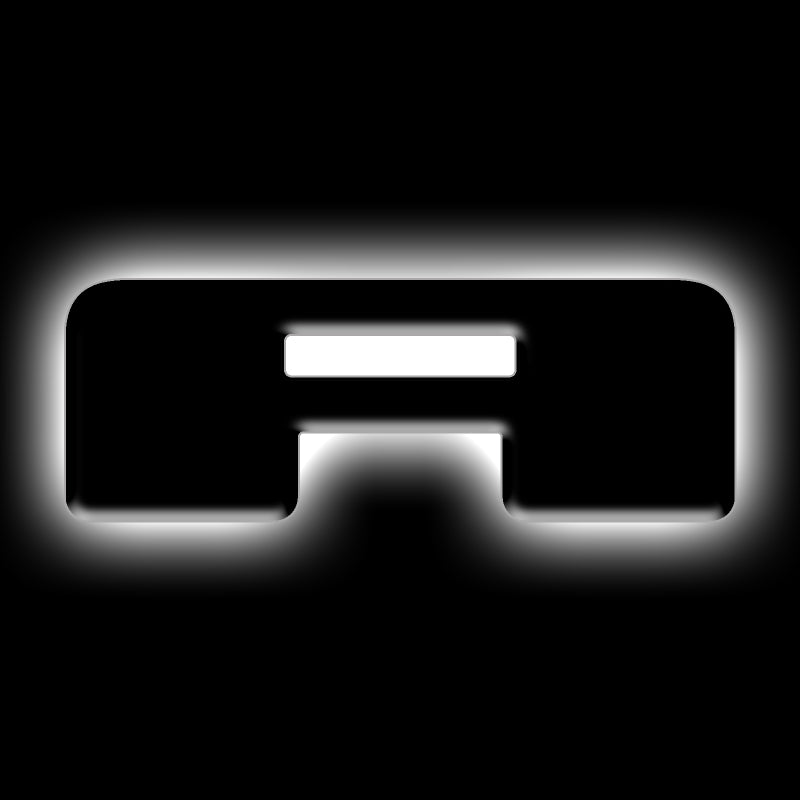 ORACLE Lighting Universal Illuminated LED Letter Badges - Matte Blk Surface Finish - A SEE WARRANTY - 3141-A-001