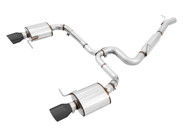 AWE Tuning VW MK7 Golf Alltrack/Sportwagen 4Motion Touring Edition Exhaust - Diamond Black Tips - 3015-33098