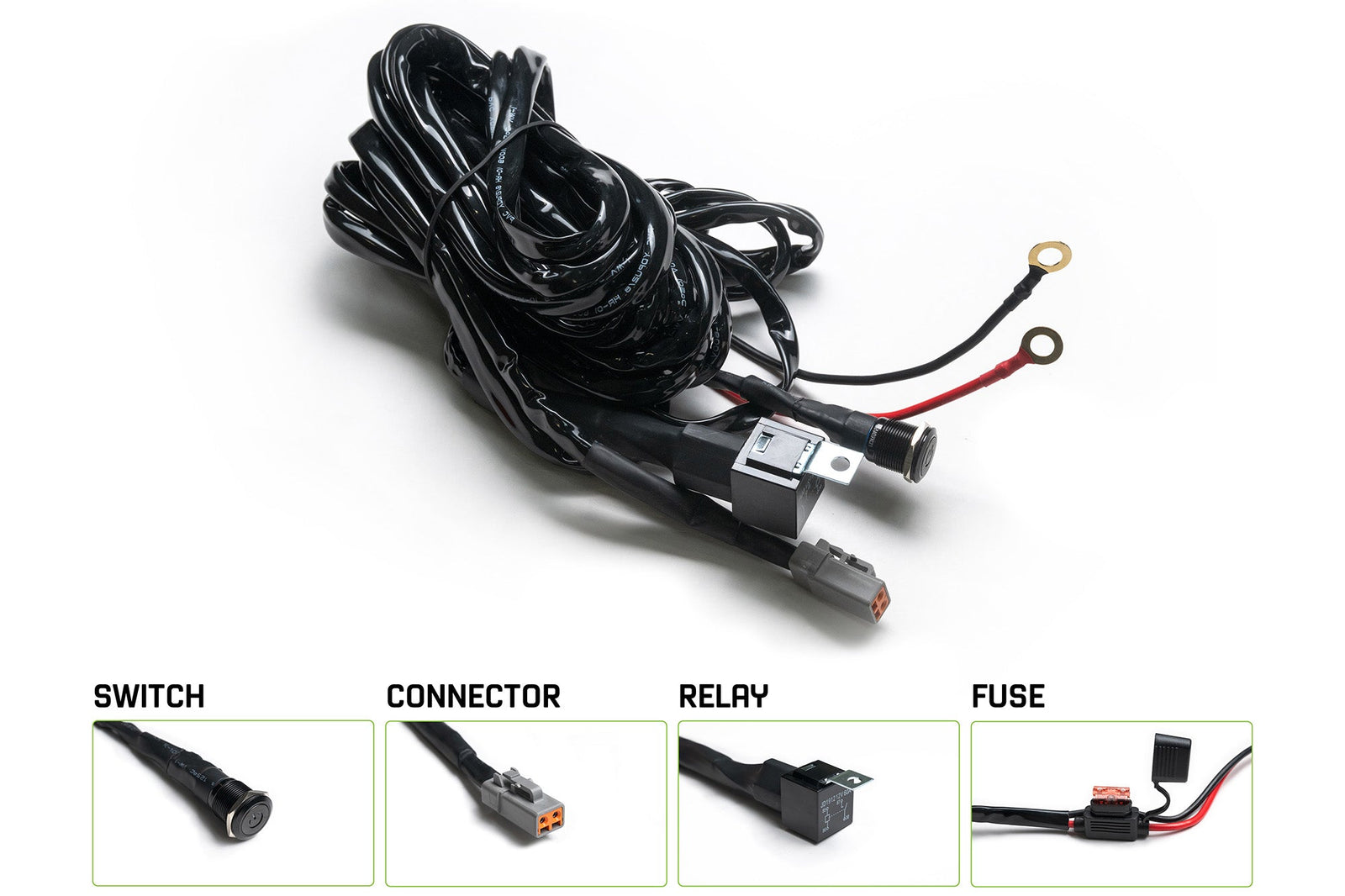 DV8 Offroad - 60 AMP Wire Harness w/ Switch & DTP Connector - UNWH-01