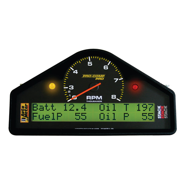 Autometer Pro-Comp Race Dash RPM/Speed/Oil Press & Temp/WaterTemp/Fuel Pressure/Battery Volt Gauge - 6012