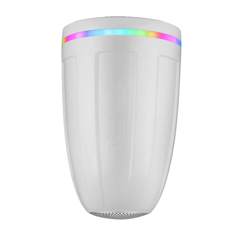 DS18 8in NXL-iQ Marine Tower Speaker with Digital LEDs Neodymium Magnet 1in Driver 350W 4Ohm White - NXL-IQ8TPNEO/WH - side view