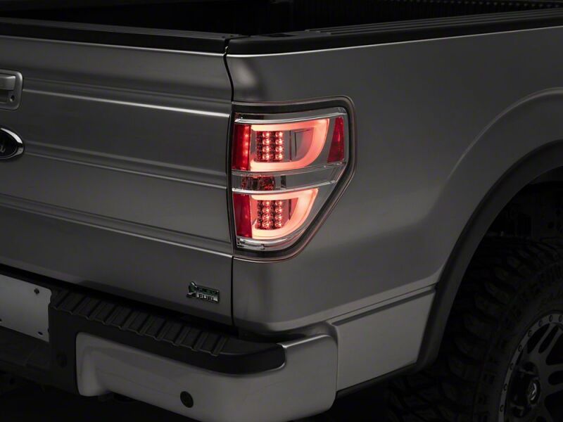 Raxiom 09-14 Ford F-150 Styleside G2 LED Tail Lights- Chrome Housing- Clear Lens - T542857 - close-up view 3