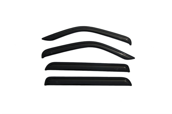 AVS 07-11 Dodge Nitro Ventvisor Outside Mount Window Deflectors 4pc - Smoke - 94307 for 2007-2011 Dodge Nitro - front view