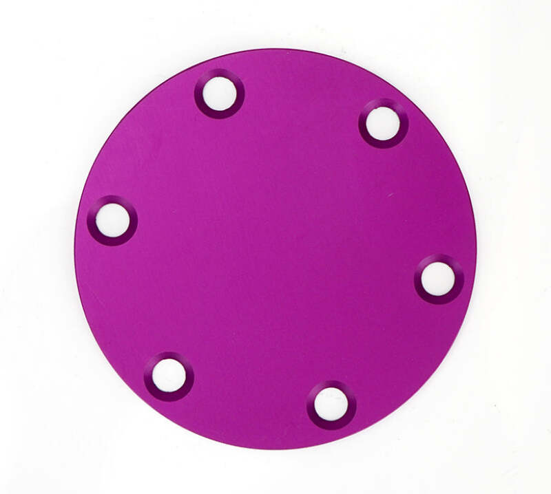NRG Horn Delete Plate Laser Logo - Purple - STR-250PP - front view