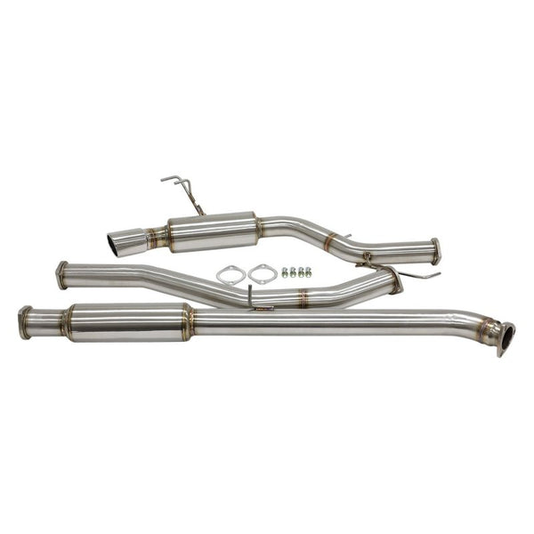 BLOX Racing Cat-Back Exhaust System T304 SS 2016+ Honda Civic 1.5T Sedan / Hatchback (Non-Sport) - BXEX-21000 - front view