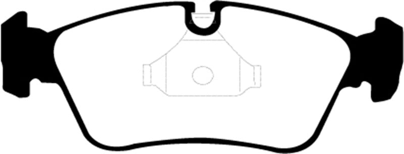 EBC 99-02 BMW Z3 2.5 Ultimax2 Front Brake Pads - UD781 for 1999-2005 BMW 3 Series - angle view