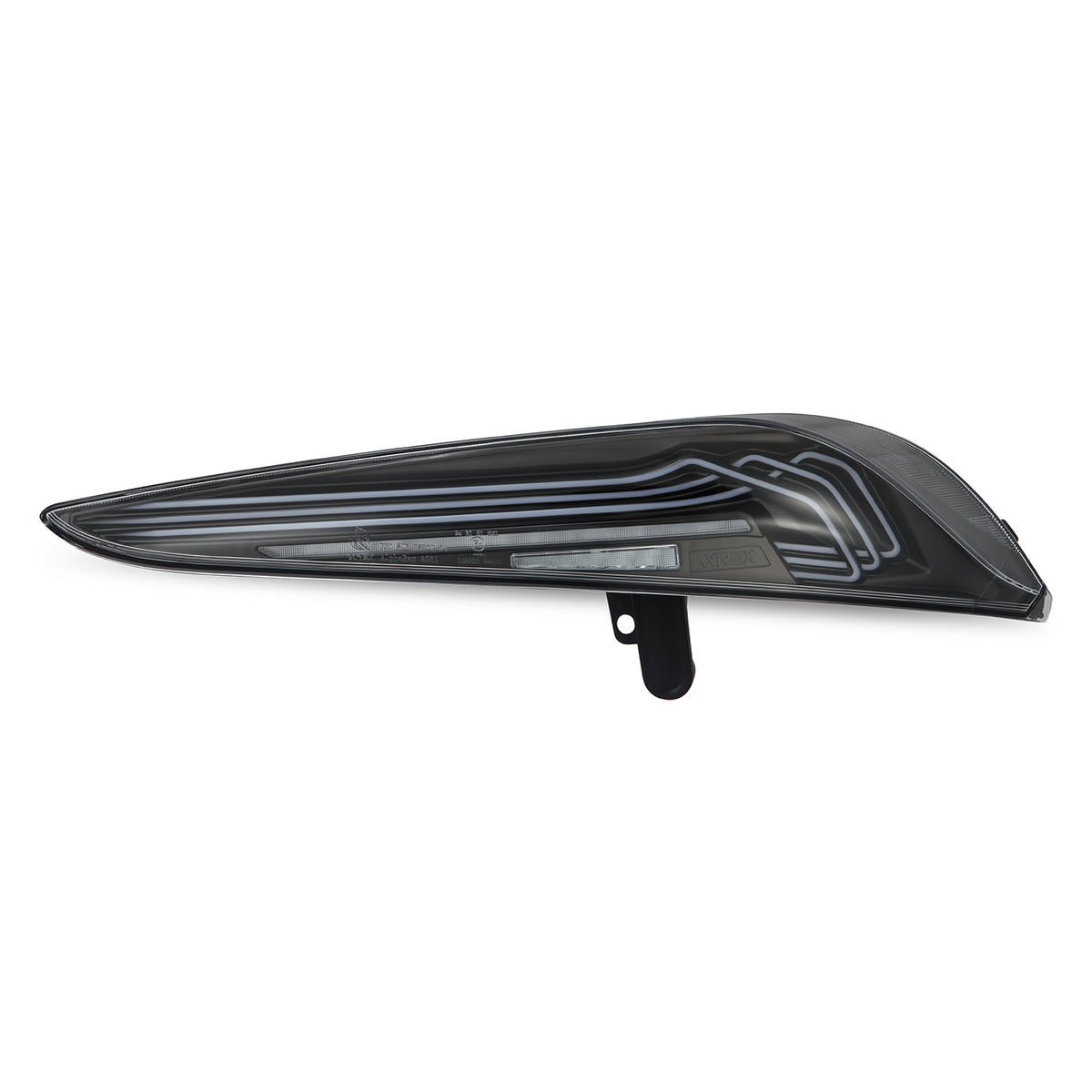 AlphaRex 20-24 Toyota Supra LUXX-Series Laser Style LED Tail Lights Black - 609010