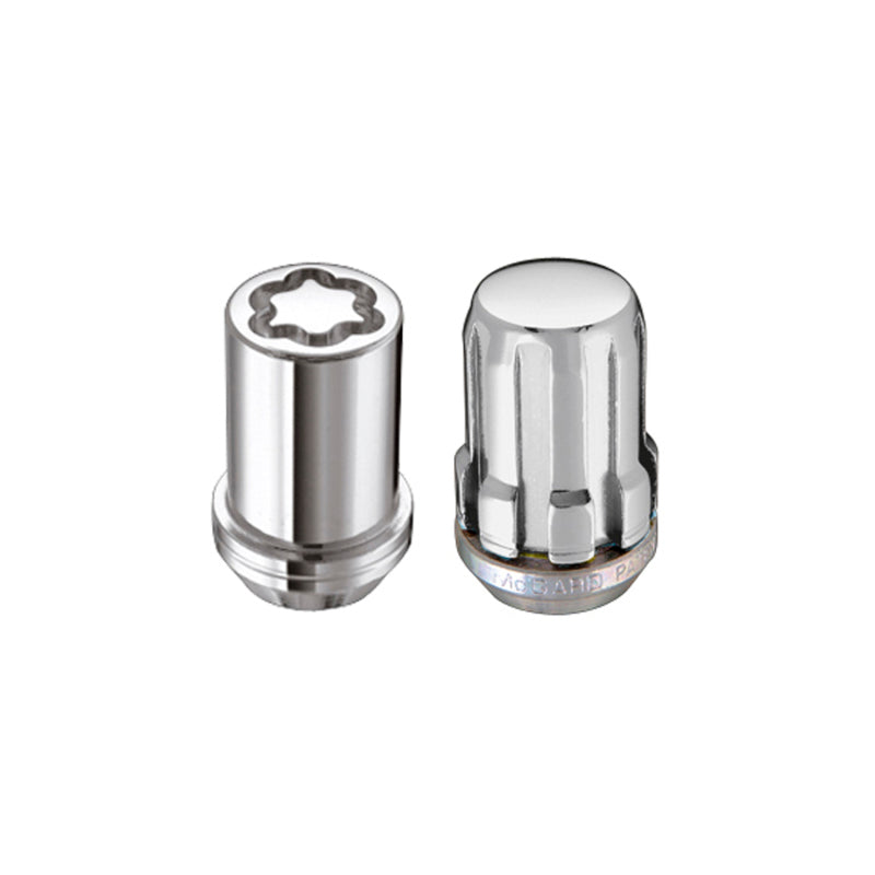 McGard SplineDrive Tuner 4 Lug Install Kit w/Locks &amp; Tool (Cone) M12X1.5 / 13/16 Hex - Chrome - 65457