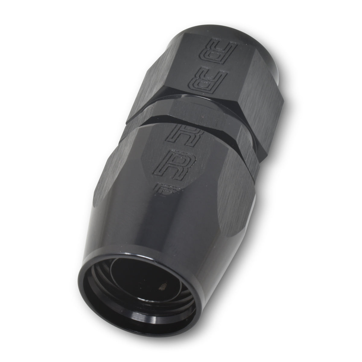 Russell Performance -12 AN Black Straight Full Flow Hose End - 610055