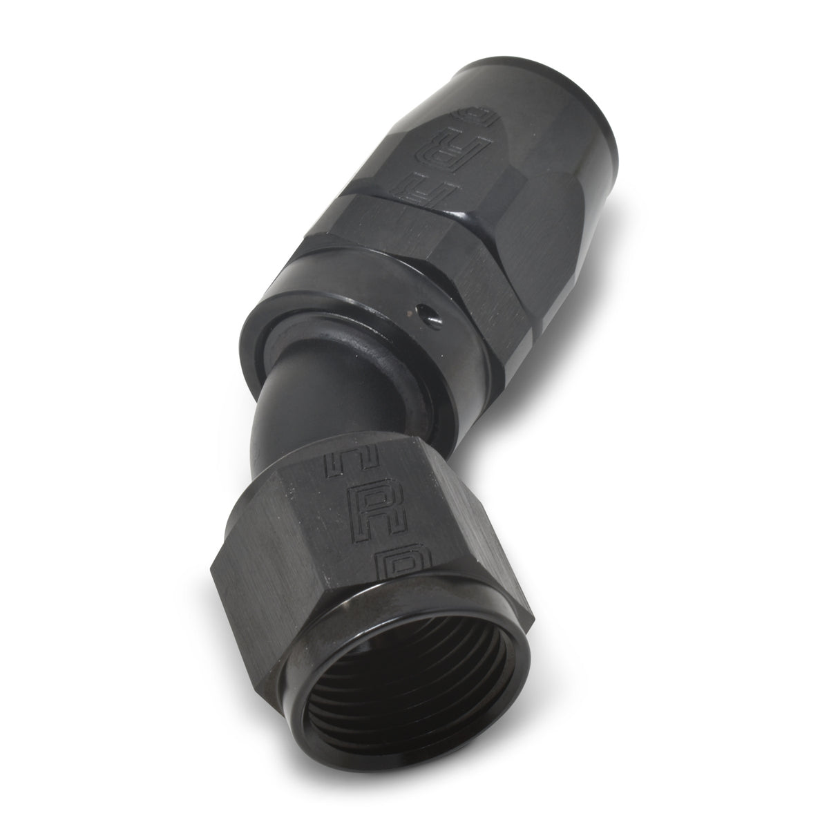 Russell Performance -16 AN Black 45 Degree Full Flow Hose End - 610135