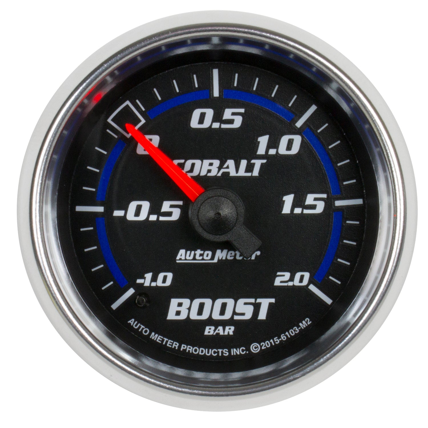 Autometer Cobalt Gauge Vac/Boost 2 1/16in -1 - +2 Bar Mechanical Cobalt - 6103-M2