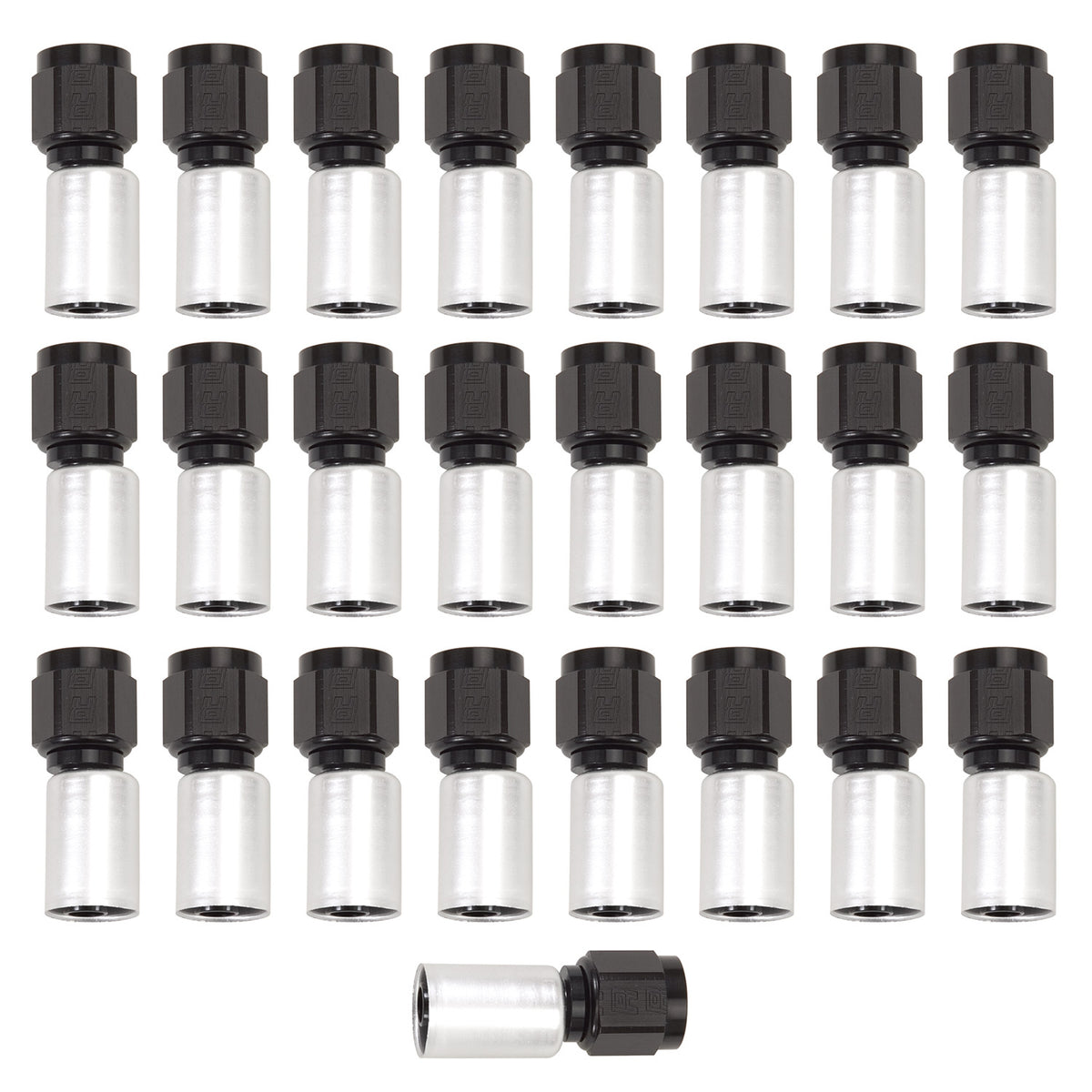 Russell Performance -10 AN Proclassic Crimp Straight End (O.D. 0.825) (Qty. 25) - 610588 - front view