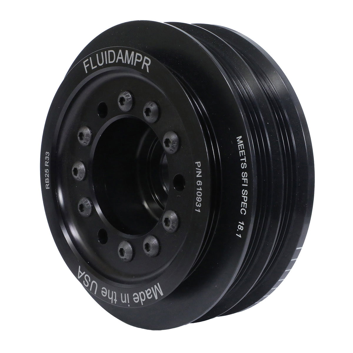 Fluidampr 94-99 Nissan Skyline R33 RB25DET (Non NEO) Steel Internally Balanced Damper - 610931