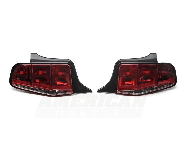Raxiom 10-12 Ford Mustang Aero Tail Lights- Blk Housing (Smoked Lens) - 49145