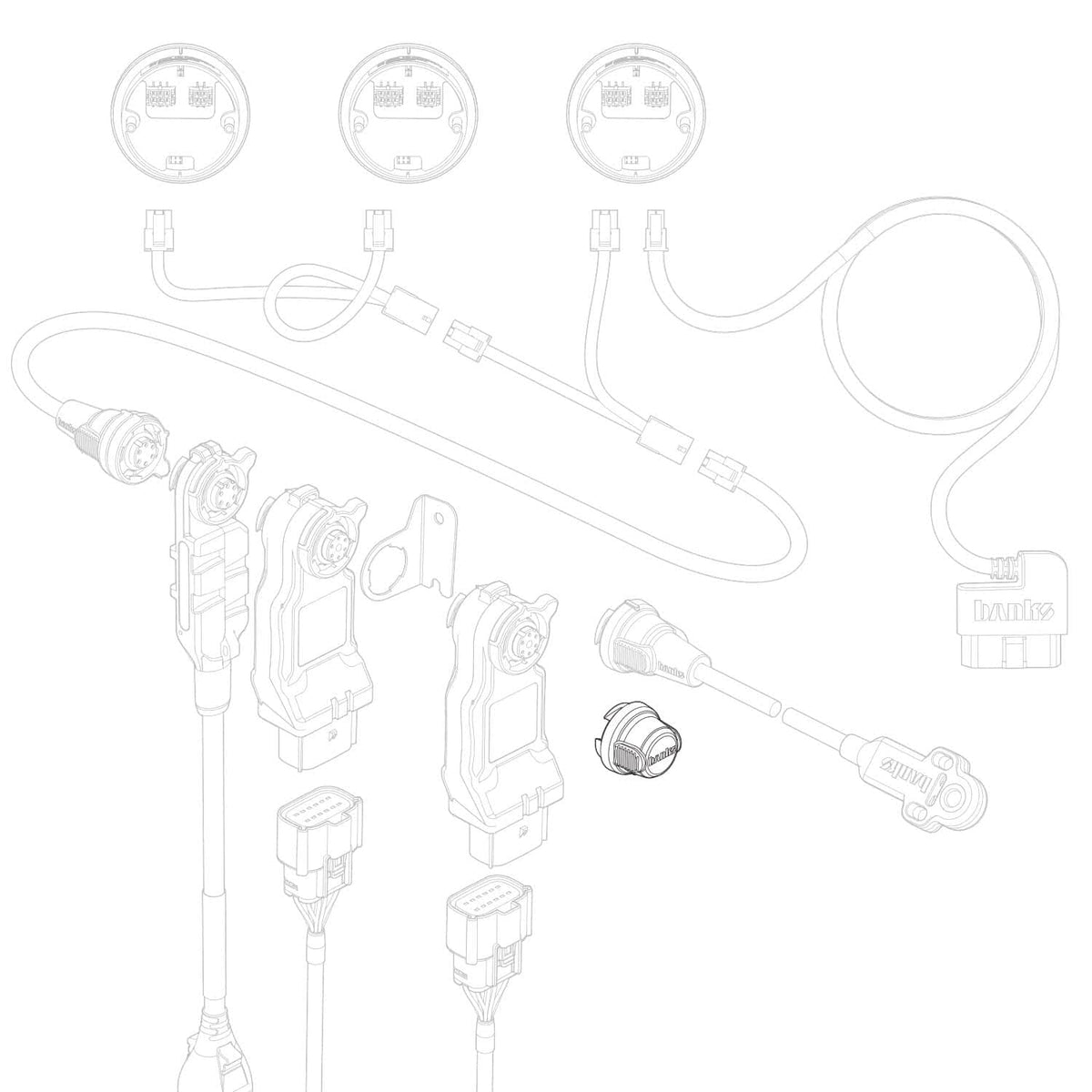 Banks Power BanksBus-II Peripheral Underhood Terminator Plug for iDash 1.8 - 61300-22 - Image 2