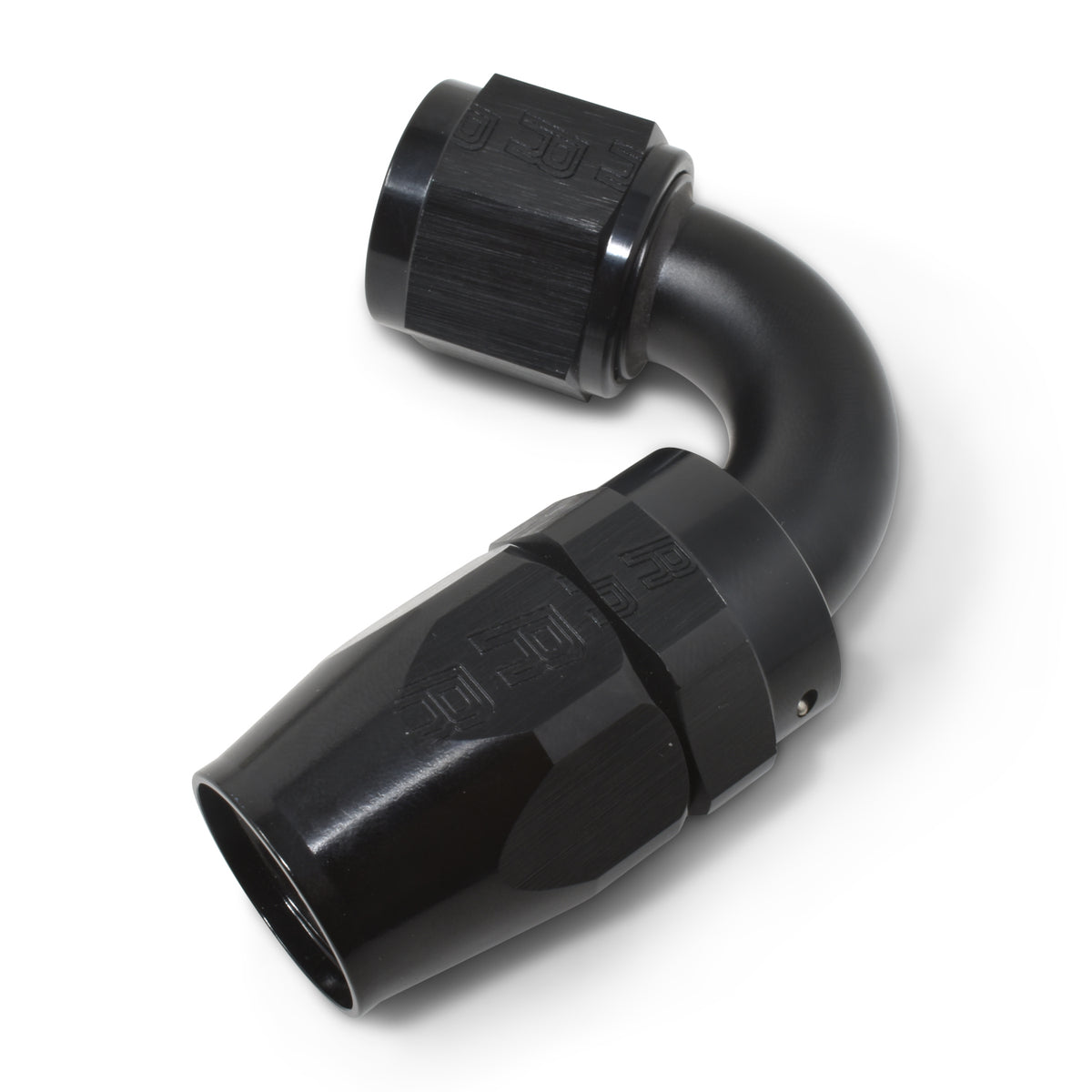 Russell Performance -10 AN Black 120 Degree Full Flow Swivel Hose End - 613425
