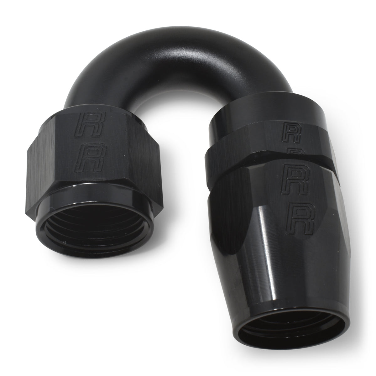 Russell Performance -10 AN Black 180 Degree Full Flow Swivel Hose End - 613525