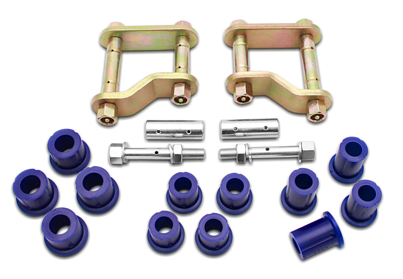 SuperPro - Rear Greaseable Shackle and Bushing Kit - Nissan Frontier (D40) - KIT141SK for 2005-2021 Nissan Frontier - angle v