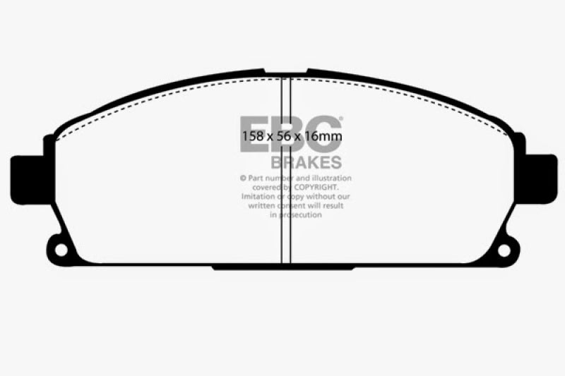 EBC 03-06 Acura MDX 3.5 Yellowstuff Front Brake Pads - DP41247R