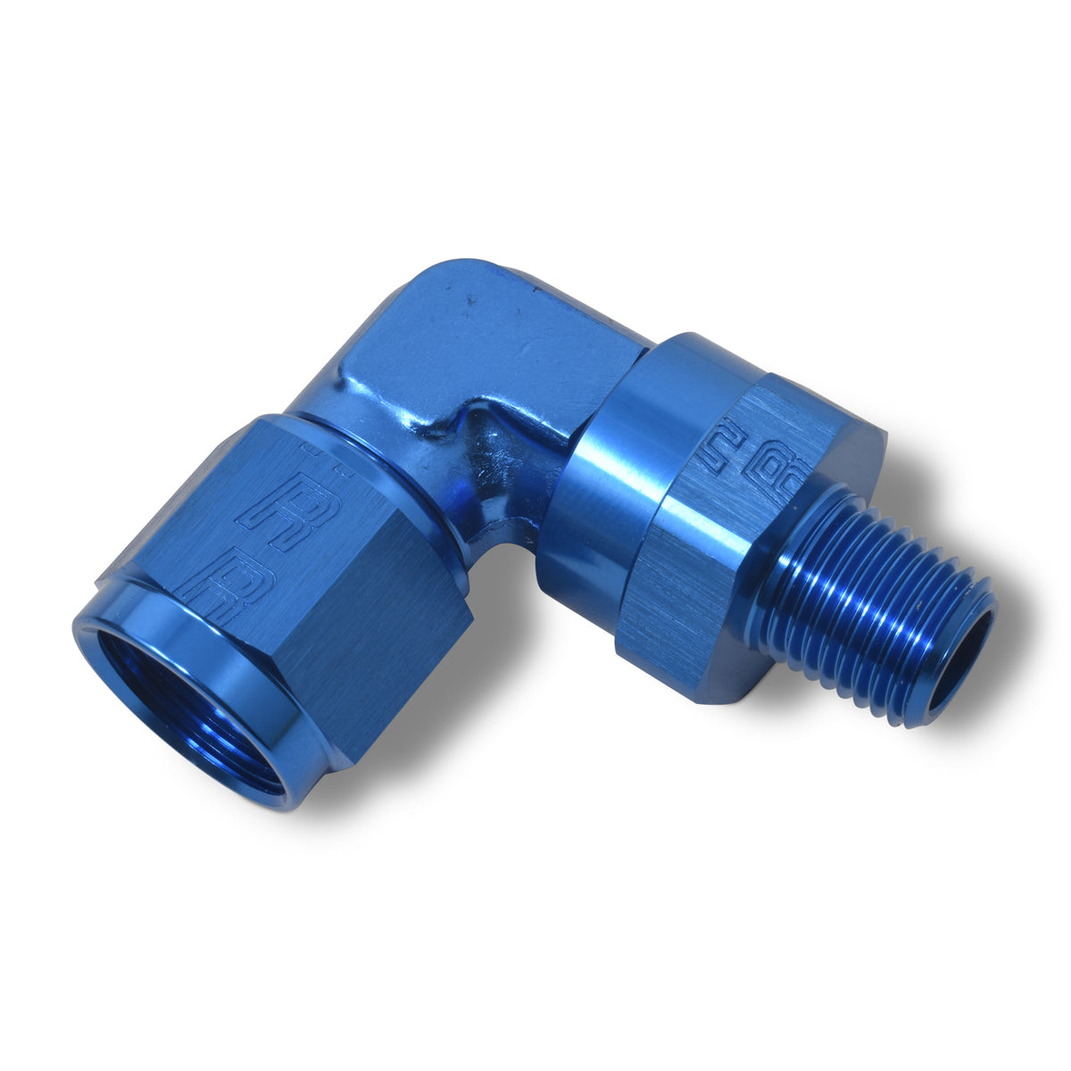 Russell Performance -10 AN 90 Degree Female to Male 3/8in Swivel NPT Fitting - 614020