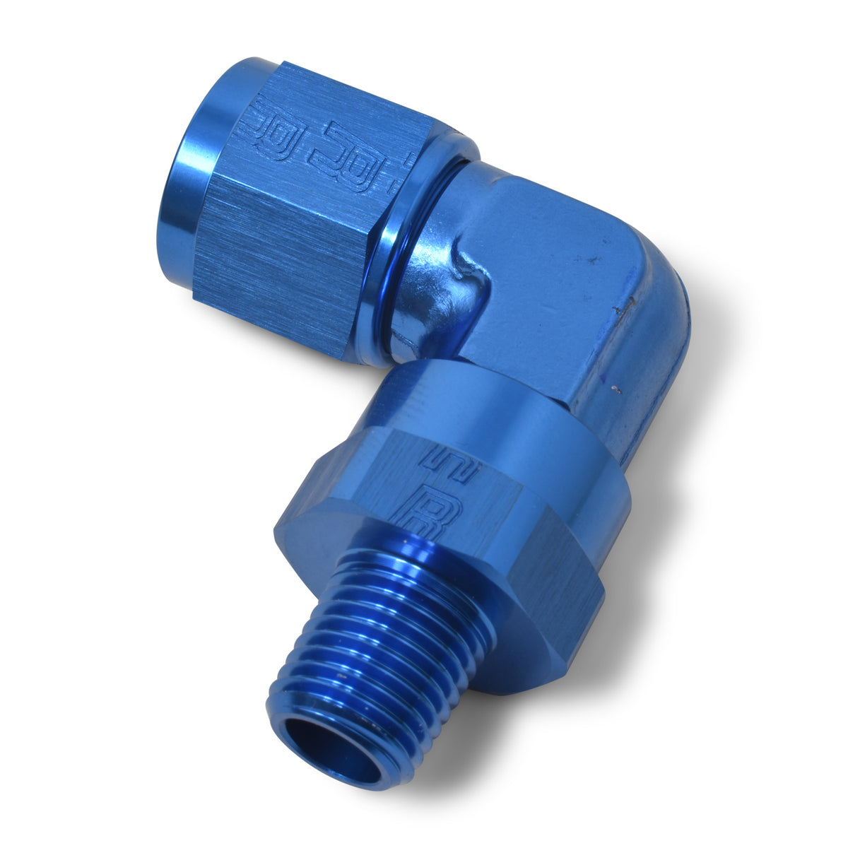 Russell Performance -10 AN 90 Degree Female to Male 3/8in Swivel NPT Fitting - 614020