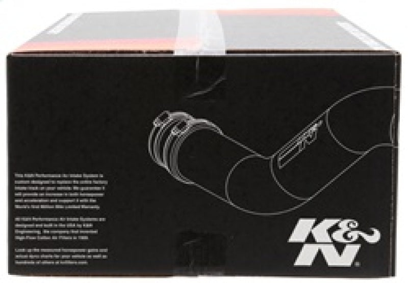K&N 03 Hyundai Tiburon 2.7L-V6 Silver Typhoon Short Ram Intake - 69-5300TS for 2003-2005 Hyundai Tiburon - side view