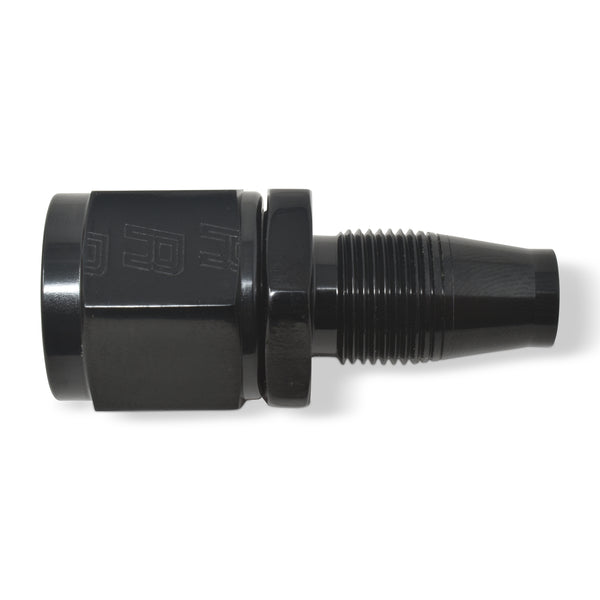 Russell Performance -6 AN Straight Hose End Without Socket - Black - 615023 - front view