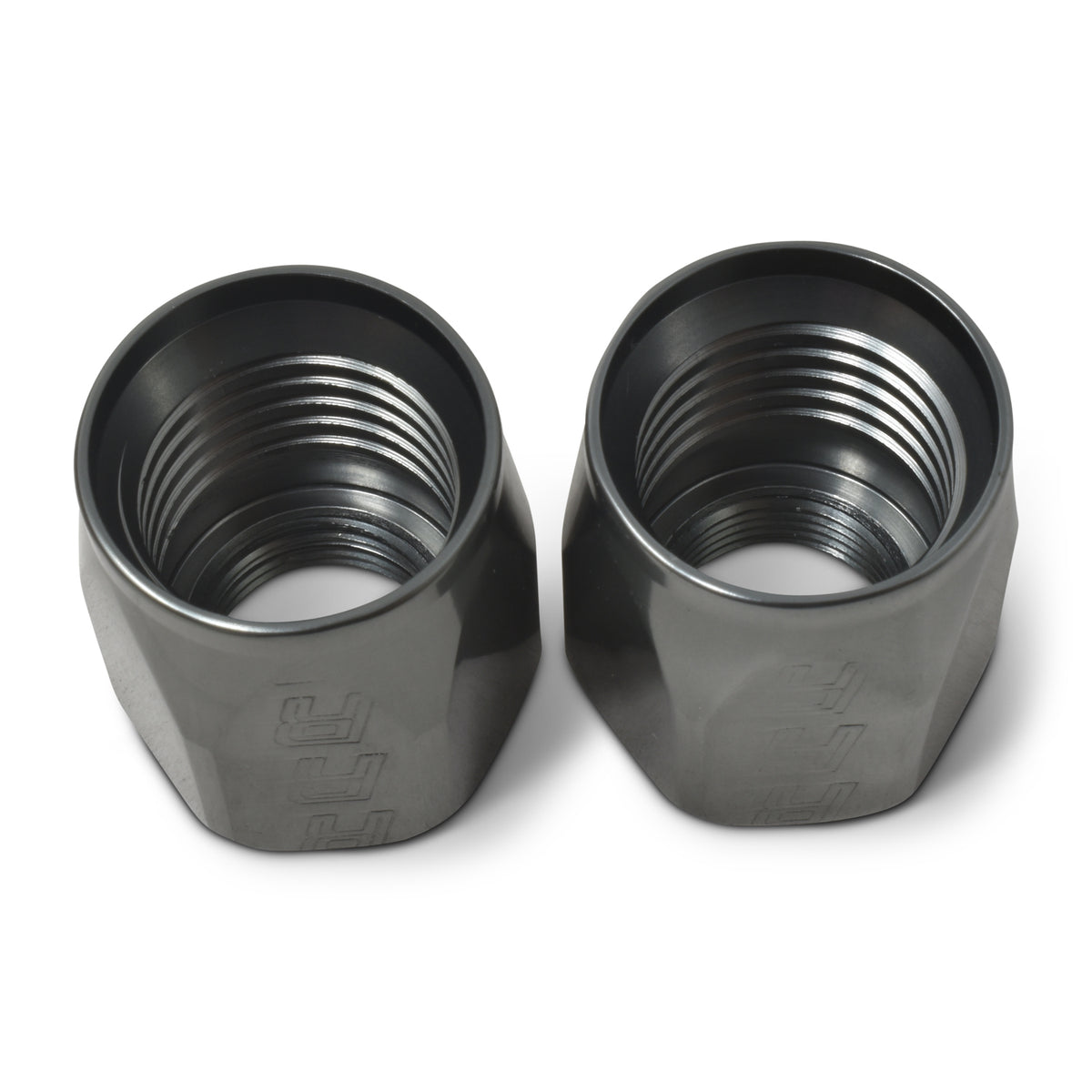 Russell Hose End Socket -8 AN Polished & Gray Anodized (2 Pack) - 615531
