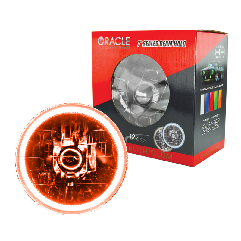 Oracle Pre-Installed Lights 7 IN. Sealed Beam - Amber Halo SEE WARRANTY - 6905-005